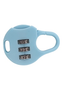 Penar pentru fete R6007, compartimente multiple, cu cifru, 22x10x4cm, Bleu - Img 9
