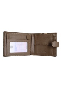 Portofel bărbătesc din piele RFID, Vera Pelle, 9 compartimente, cutie cadou, Q3181, cafeniu - Img 4