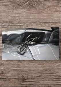Rucsac cu port USB R7009, material textil rezistent, 42x30x14cm, Bleumarin - Img 10