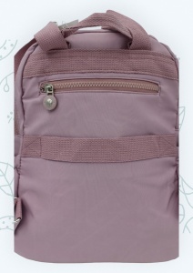 Rucsac din material impermeabil, bretele reglabile si maner R66, 32x27x13cm, Lila - Img 4