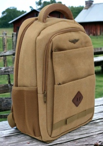 Rucsac Din Material Texil Tip In, RM23301, 45X32X17cm, Bej - Img 2
