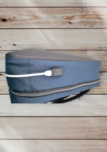 Rucsac multifunctional cu port incarcare USB R103, impermeabil, unisex, antifurt, 44x30x17cm, Bleumarin - Img 6