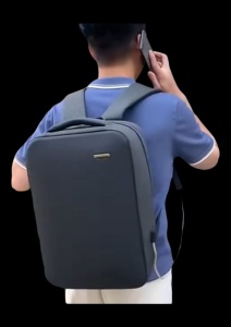 Rucsac multifunctional cu port incarcare USB R103, impermeabil, unisex, antifurt, 44x30x17cm, Gri - Img 2