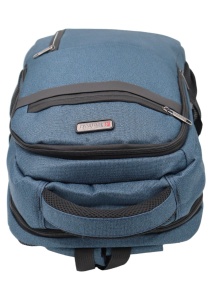 Rucsac pentru laptop R23381, bleumarin, 48x31x20cm, bretele intarite si sistem de prindere pe troler - Img 6
