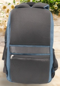 Rucsac pentru laptop R23384, impermeabil, 48x32x22cm, bretele intarite si sistem de prindere pe troler, Bleumarin - Img 4