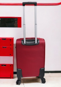 Troler My Travel R001, dimensiune mica 20", 4 roti pivotante, 50x35x25cm, Rosu - Img 3