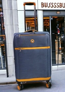 Troler My Travel R336, dimensiune medie 24", 60x42x25cm, bleumarin