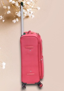 Troler My Travel R412, dimensiune medie 24", 60x41x27cm, rosu - Img 4