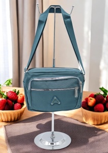 Geanta de dama tip crossbody R241, curea reglabila, 25x18x6cm, Verde