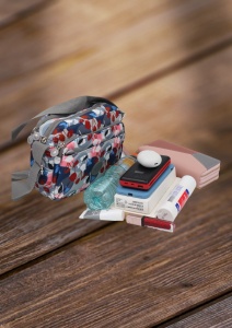 Geanta de umar femei R546 mini, comoda, material rezistent, 24x18x10cm - Img 5
