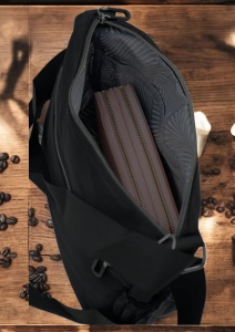 Geanta de umar pentru femei R1014, curea reglabila, 26x20x12cm, Negru - Img 7