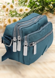 Geanta de umar pentru femei R88014, curea reglabila, 19x12x8cm, Verde - Img 6