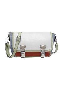 Geanta de umar tip postas, multicolor, piele ecologica, R28760