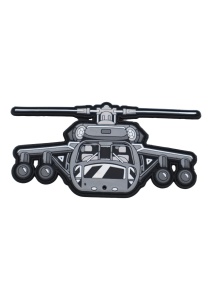 Penar pentru baieti R7233, model elicopter, doua compartimente, material textil, 20x10x6cm, Gri - Img 4