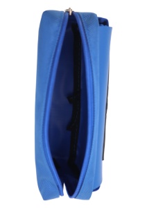 Penar pentru baieti R7233, model elicopter, doua compartimente, material textil, 20x10x6cm, Albastru - Img 5