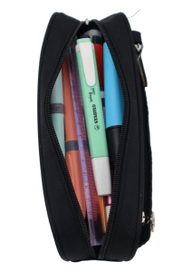 Penar pentru baieti R7246, doua compartimente, material impermeabil, 20x10x6cm, Negru - Img 6