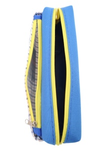 Penar pentru copii Music R7304, doua compartimente, 20x9x6cm, Albastru - Img 4