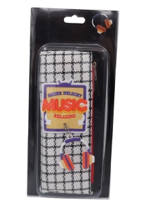 Penar pentru copii Music R7304, doua compartimente, 20x9x6cm, Negru - Img 6