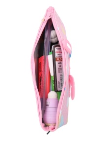 Penar pentru fete, cu inimioare, R126, 20x9x4cm, Roz - Img 5