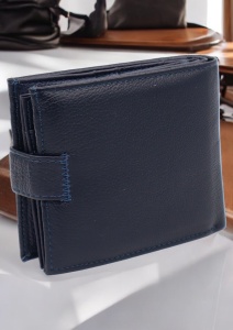 Portofel barbatesc din piele naturala R7137 bleumarin - Img 2