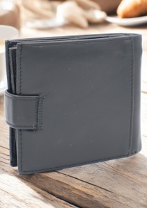 Portofel barbatesc din piele naturala R7137 gri - Img 2