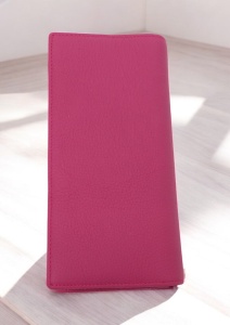 Portofel dama din piele naturala Hassion R05 fuchsia - Img 3
