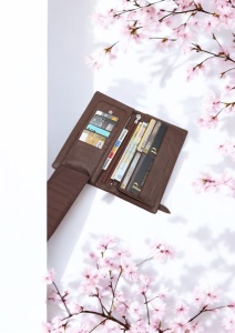Portofel dama din piele naturala R65 maro - Img 6