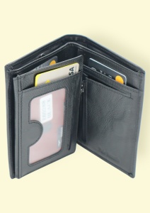 Portofel din piele pentru bărbați Hassion R60288 negru - Img 5
