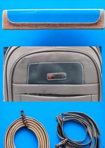 Rucsac cu trei compartimente R998211, impermeabil, 42x33x24cm, Maro - Img 11