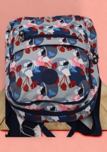 Rucsac din material impermeabil, bretele reglabile si maner R666, 32x27x13cm, - Img 5
