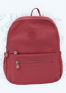 Rucsac din material impermeabil, bretele reglabile si maner R66, 32x27x13cm, Roz