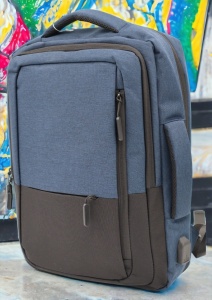 Rucsac multifunctional pentru laptop si tableta R1129, port USB, 43x31x17cm, Bleumarin - Img 3