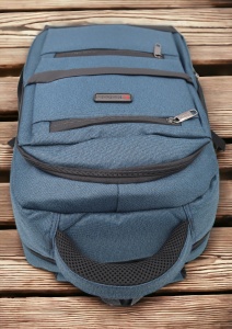 Rucsac pentru laptop R23382, impermeabil, 48x34x19cm, maner si bretele buretate, Bleumarin - Img 7