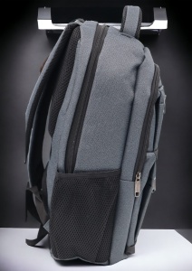 Rucsac pentru laptop R23382, impermeabil, 48x34x19cm, maner si bretele buretate, Gri - Img 3