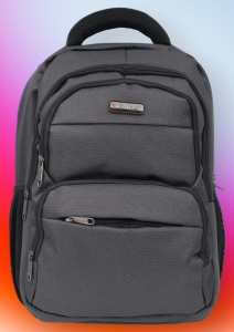 Rucsac pentru laptop R23384, impermeabil, 48x32x22cm, bretele intarite si sistem de prindere pe troler, Negru