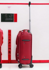 Troler My Travel R001, dimensiune mica 20", 4 roti pivotante, 50x35x25cm, Rosu - Img 4