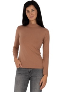 Bluza dama tip maleta cu guler inalt, Knox B2005, Capucino 3XL