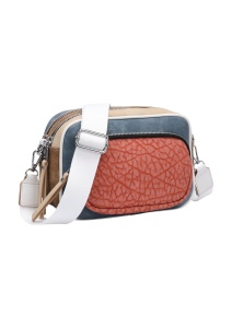 Geanta crossbody de dimensiune mica, piele ecologica, bretea extensibila si detasabila, R1358, blue - Img 2