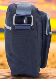 Geanta de dama tip crossbody R241, curea reglabila, 25x18x6cm, Bleumarin - Img 4