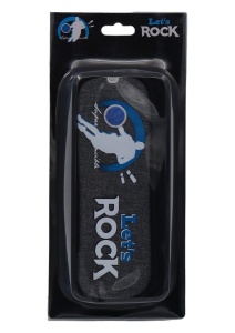 Penar pentru baieti Let's Rock R7256, doua compartimente, material textil impermeabil, 20x10x6cm, Negru - Img 5