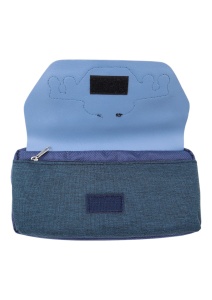 Penar pentru baieti R7233, model elicopter, doua compartimente, material textil, 20x10x6cm, Bleumarin - Img 5