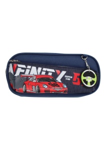 Penar pentru baieti R7246, doua compartimente, material impermeabil, 20x10x6cm, Bleumarin