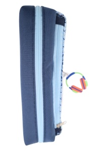 Penar pentru copii Music R7304, doua compartimente, 20x9x6cm, Bleumarin - Img 3