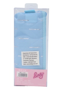 Penar pentru fete cu paiete si cusaturi aplicate R143, 21x10x4cm, Bleu - Img 4