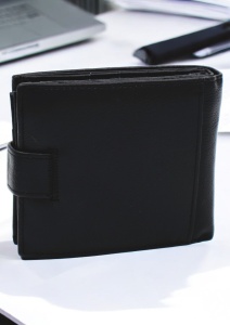 Portofel barbatesc din piele naturala R7137 negru - Img 2