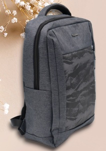 Rucsac cu port USB R7009, material textil rezistent, 42x30x14cm, Gri - Img 2