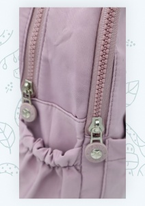 Rucsac din material impermeabil, bretele reglabile si maner R66, 32x27x13cm, Lila - Img 6