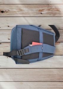 Rucsac multifunctional cu port incarcare USB R103, impermeabil, unisex, antifurt, 44x30x17cm, Bleumarin - Img 8