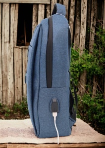 Rucsac Pentru Laptop Cu Mufa USB R1112, 43x31x15cm, Bleumarin - Img 3