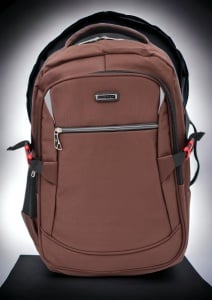Rucsac pentru laptop R1912B, Maro, impermeabil, 48x32x15cm - Img 2